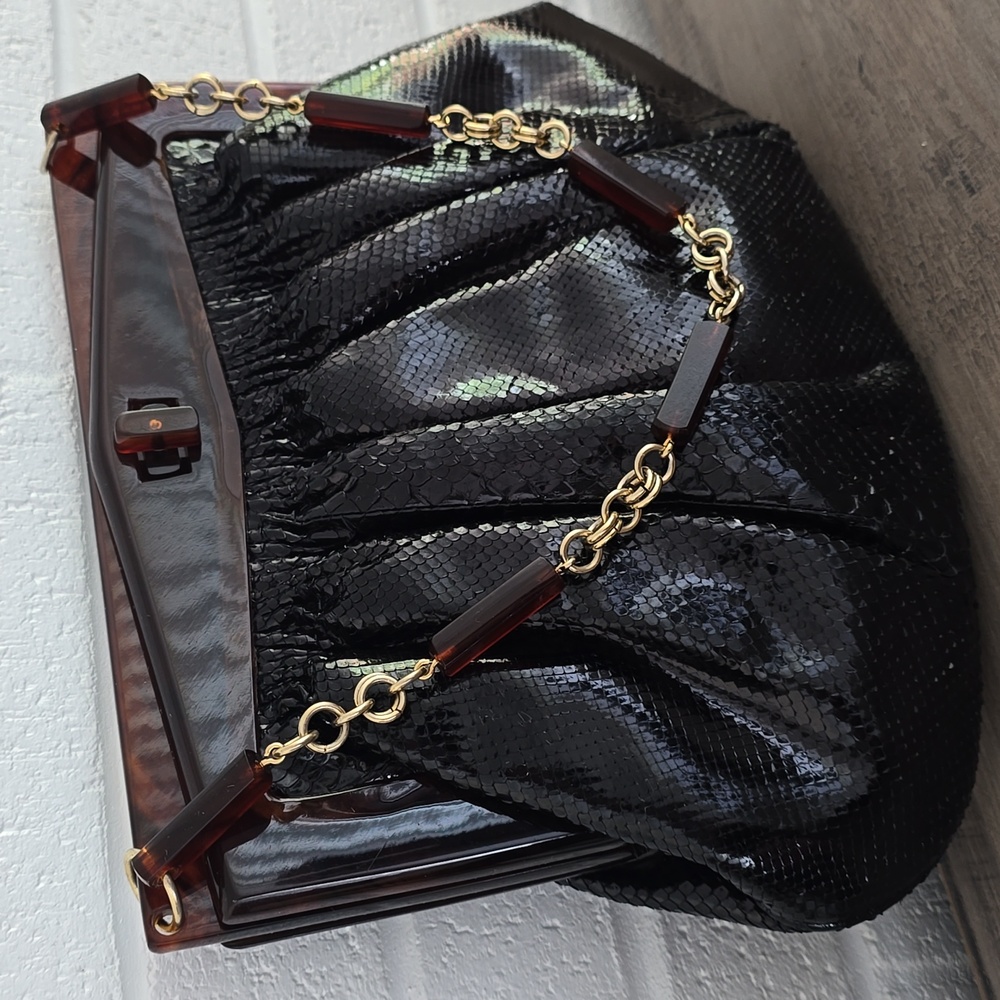 Colombetti Milano Vintage Snake Skin Purse Retro - Picture 5 of 13